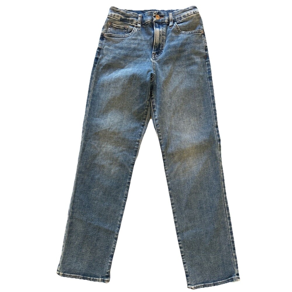Express Skinny High Rise Jeans Women 25” Waist Straight Leg Stretch Light wash